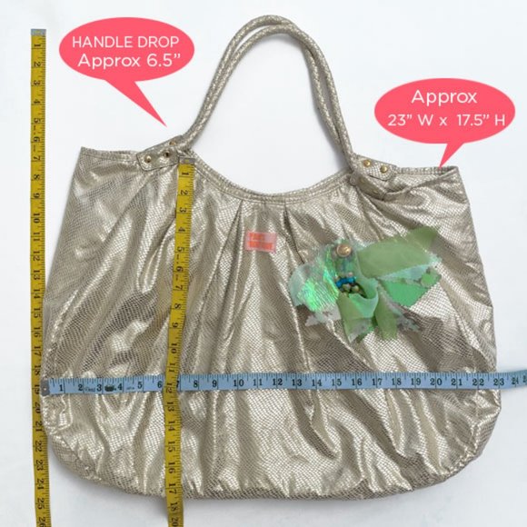 LF Gold Foil Foldable Carry-All Tote - Picture 12 of 13